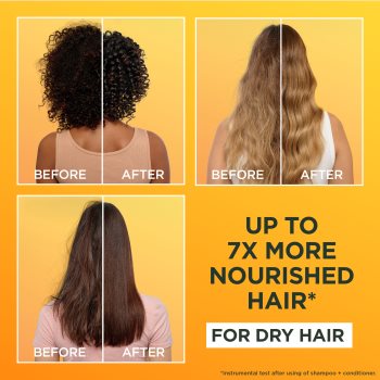 Garnier Fructis Banana Hair Food sampon hranitor pentru par uscat - imagine 3